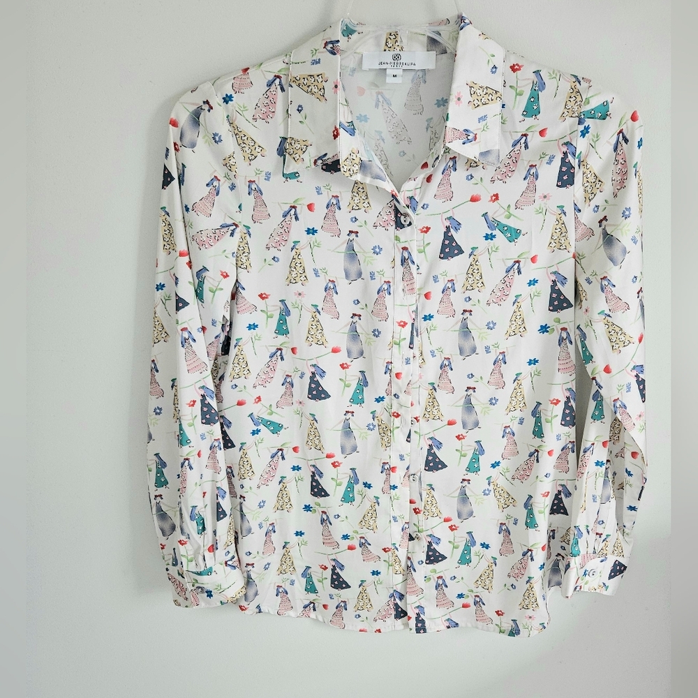 Jeanne-Pierre Klifa Multi-color Print Blouse